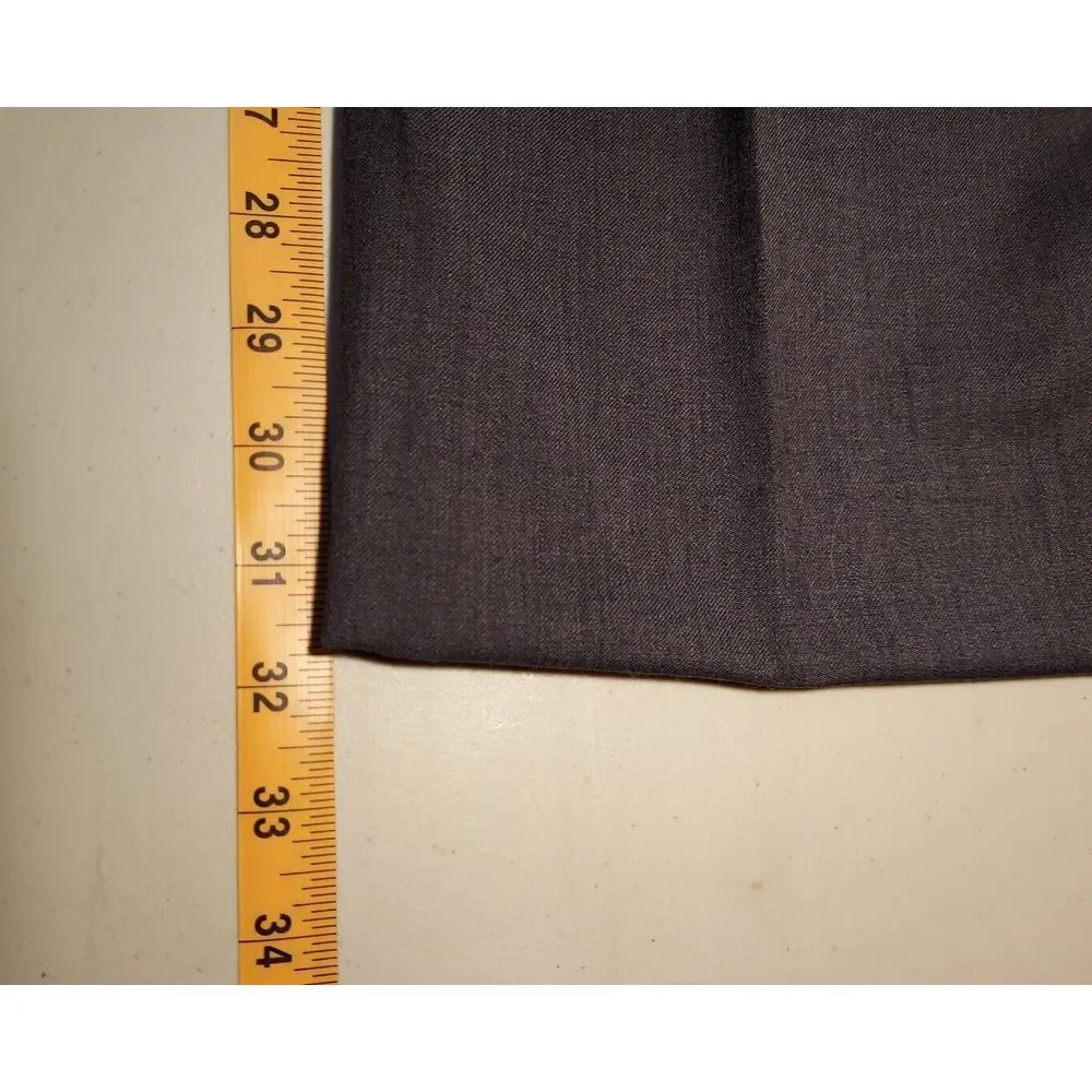 Stafford‎ Men's 2pc Wool Blend Suit Gray 46 L 36 32 Business Formal Jacket Pants